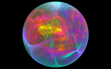 Картинка 3д графика шары абстракт