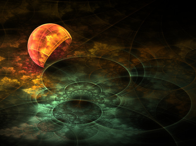 Обои картинки фото 3д, графика, fractal, фракталы, цвета, фон