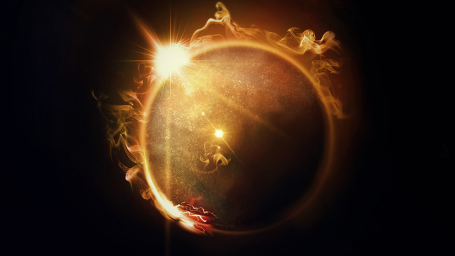 Обои картинки фото космос, арт, планеты