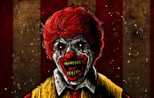 Обои картинки фото рисованные, другое, клоун