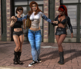 Картинка 3д+графика people+ люди девушки