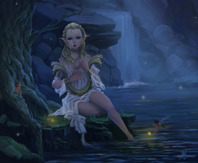 Картинка фэнтези эльфы девушка