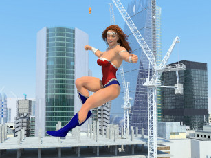 Картинка 3д+графика fantasy+ фантазия полет супермен