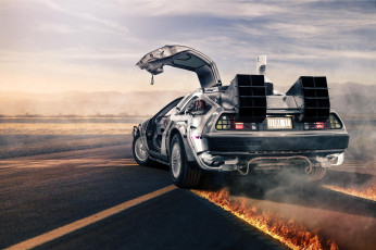 Картинка кино+фильмы back+to+the+future delorean