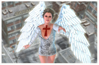 Картинка 3д+графика angel+ ангел крилья