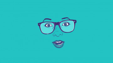 Картинка рисованные минимализм очки