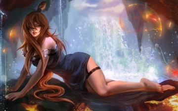 Картинка фэнтези девушки вода абстракция мэй naruto аниме