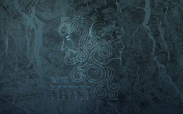 Картинка календари рисованные +векторная+графика профили