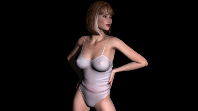 Обои картинки фото 3д графика, people , люди, девушка, взгляд