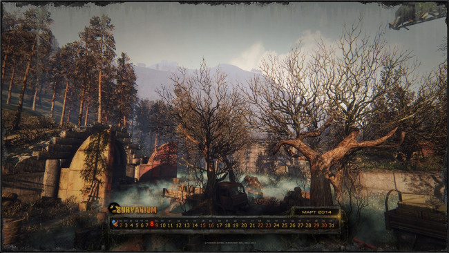 Обои картинки фото календари, видеоигры, пейзаж