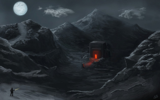 Обои картинки фото фэнтези, иные миры,  иные времена, планета, портал, горы, мир, иной