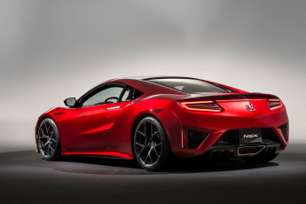 Картинка автомобили honda nsx красный 2015г