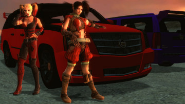 Картинка 3д+графика люди+ people фон автомомиль взгляд девушки