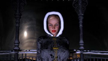 Картинка 3д+графика люди+ people взгляд девушка фон