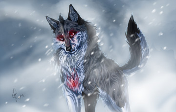 Картинка рисованное животные +собаки взгляд собаки