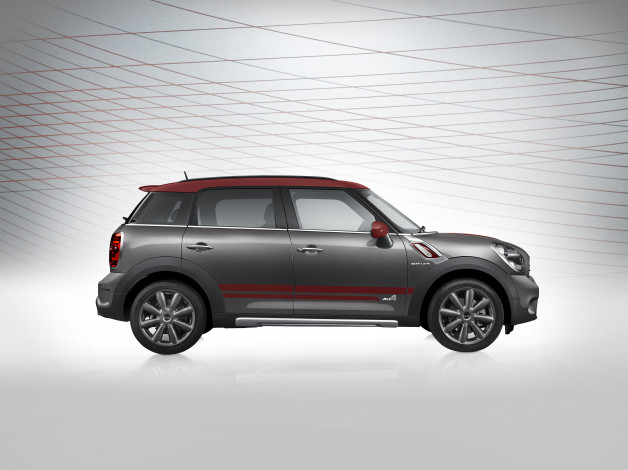 Обои картинки фото автомобили, mini, r60, park, lane, countryman, 2015г, cooper