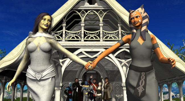 Обои картинки фото 3д графика, существа , creatures, взгляд, халки, фон