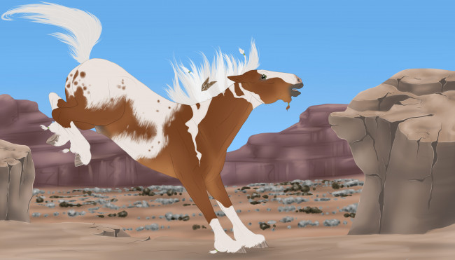 Обои картинки фото рисованное, животные,  лошади, фон, лошадь