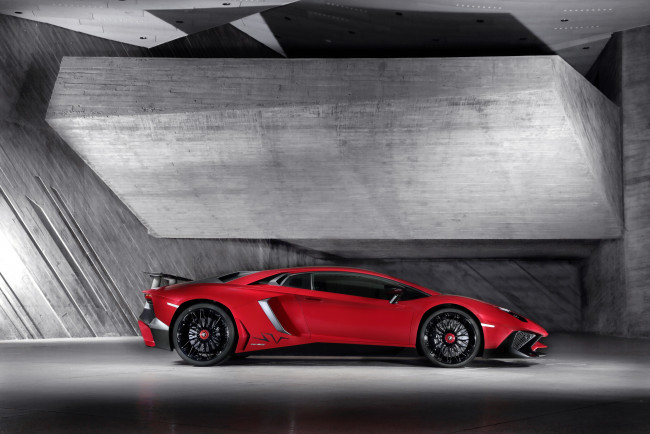 Обои картинки фото автомобили, lamborghini, красный, 2015г, lb834, superveloce, lp, 750-4, aventador