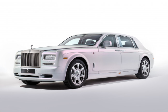 Обои картинки фото автомобили, rolls-royce, светлый, 2015г, serenity, phantom