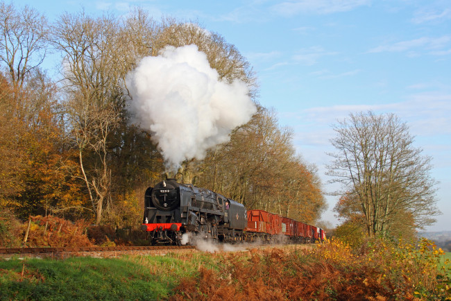 Обои картинки фото техника, паровозы, железная, дорога, паровоз