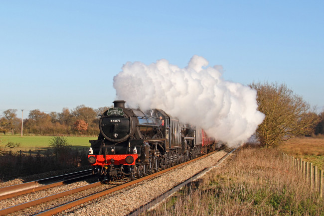 Обои картинки фото техника, паровозы, железная, дорога, паровоз