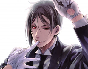 Картинка аниме kuroshitsuji sebastian michaelis