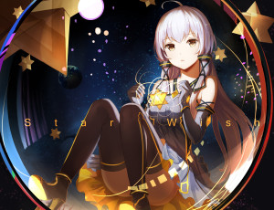 Картинка аниме vocaloid девушка