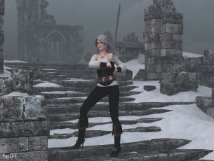 Картинка 3д+графика фантазия+ fantasy фон взгляд девушка