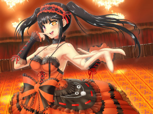 Картинка аниме date+a+live фон взгляд девушка