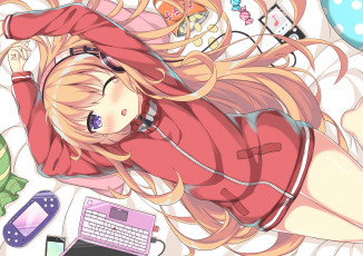 Картинка аниме gabriel+dropout фон взгляд девушка