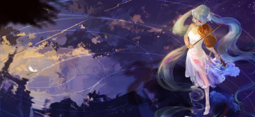 Картинка аниме vocaloid девушка