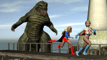 Картинка 3д+графика фантазия+ fantasy девушки взгляд фон