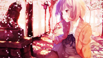 Картинка аниме kyoukai+no+kanata kuriyama mirai