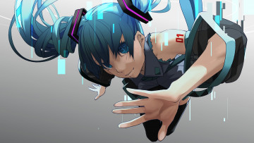 Картинка аниме vocaloid девушка