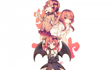 Картинка аниме gabriel+dropout фон взгляд девушки