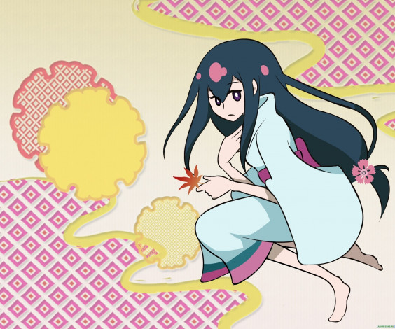 Обои картинки фото аниме, katanagatari, yasuri, nanami