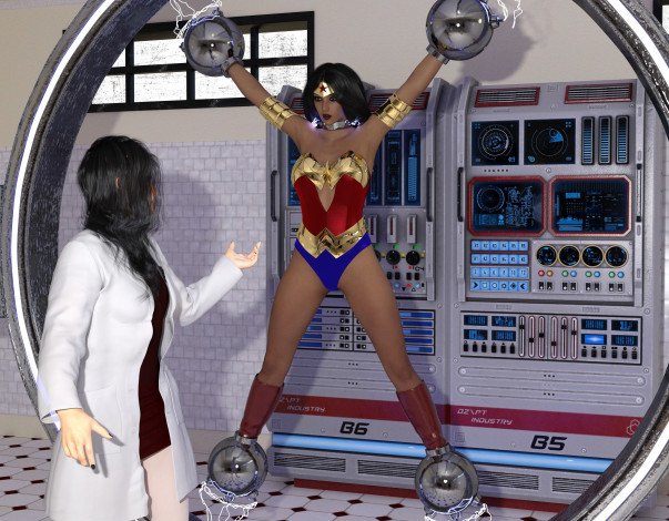 Обои картинки фото amazon vs cheetah, 3д графика, фантазия , fantasy, персонажи