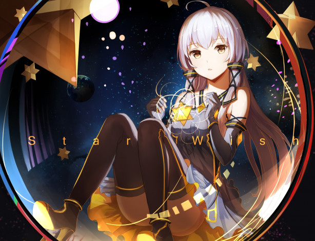 Обои картинки фото аниме, vocaloid, девушка