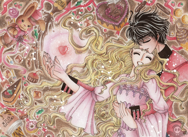 Обои картинки фото аниме, двое