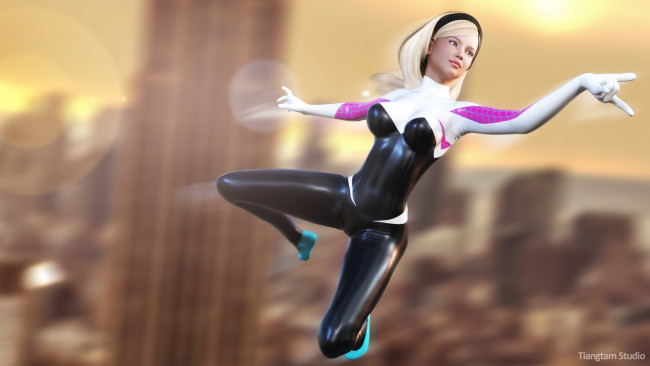 Обои картинки фото 3д графика, фантазия , fantasy, девушка, взгляд, фон