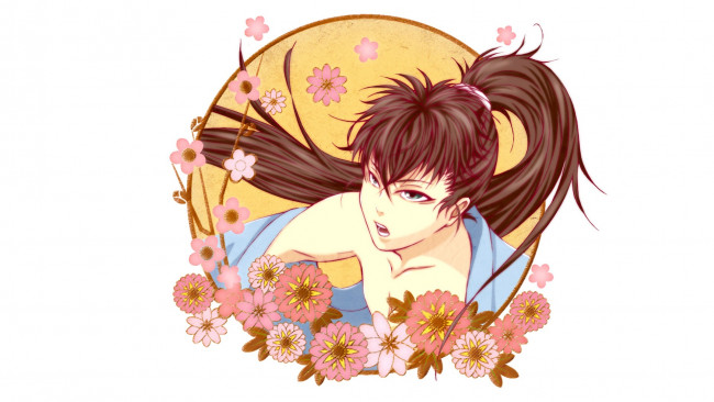 Обои картинки фото аниме, hakuouki, toudou, heisuke