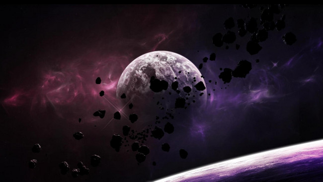 Обои картинки фото космос, арт, вселенная, планеты, звёзды, созвездия