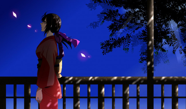 Обои картинки фото аниме, hakuouki, yukimura, chizuru