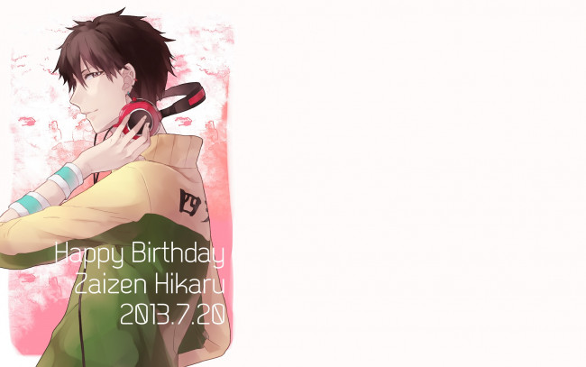 Обои картинки фото аниме, prince of tennis, zaizen, hikaru