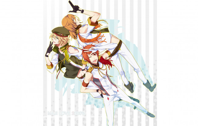 Обои картинки фото аниме, uta no prince-sama, парни