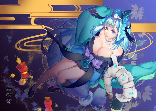 Обои картинки фото аниме, onmyouji, aoandon