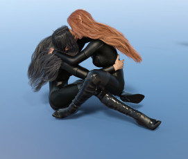 обоя 3д графика, эльфы , elves, фон, взгляд, эльфийка