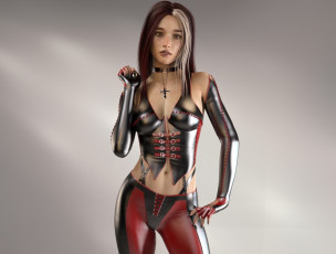 Картинка 3д+графика люди+ people фон взгляд девушка