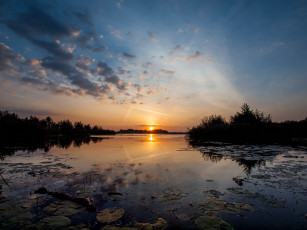 Картинка природа восходы закаты простор